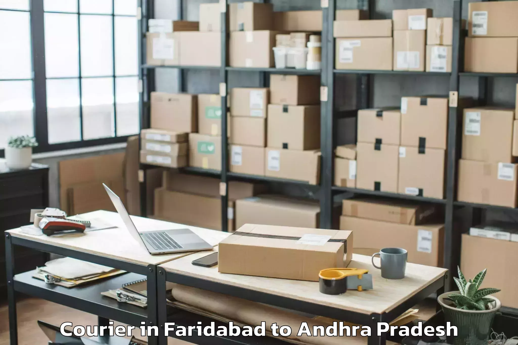 Quality Faridabad to Rambilli Courier